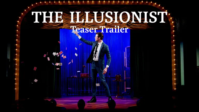 The Illusionist teaser trailer — Kevin Blake performing on the Palace Theater stage